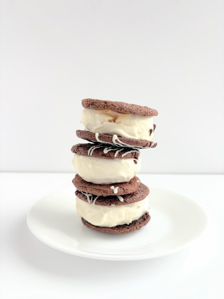 Brownie Sundae "Double Drizzle" Ice Cream Sandwich